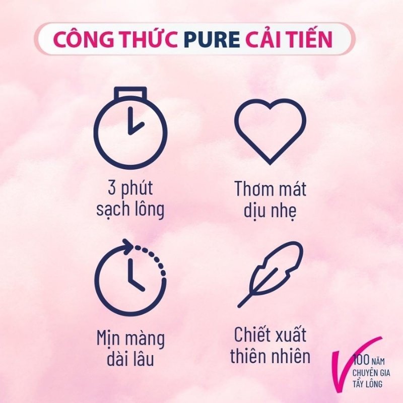 Kem Tẩy Lông Veet Pure Hair Removal Cream - Normal Skin Da Thường 50g