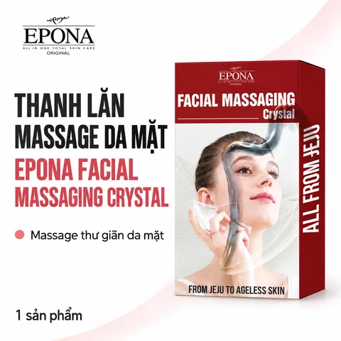 Thanh Lăn Massage Da Mặt Epona Facial Massaging Crystal