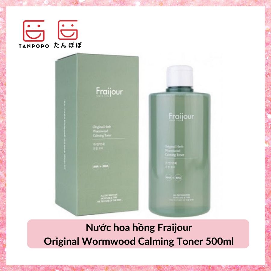 Nước hoa hồng Fraijour Original Wormwood Calming Toner 500ml