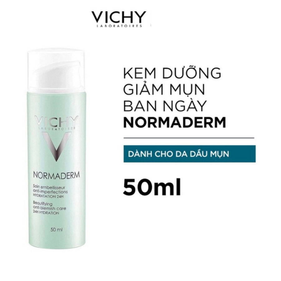 Kem Dưỡng Ngừa Mụn Vichy Normaderm Correcting Anti-Blemish Care 24H Hydration 50ml