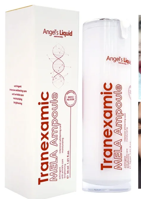 Combo Tinh Chất & Kem Dưỡng Angel's Liquid Tranexamic Mela Ampoule 30ml & Mela Cream 50ml