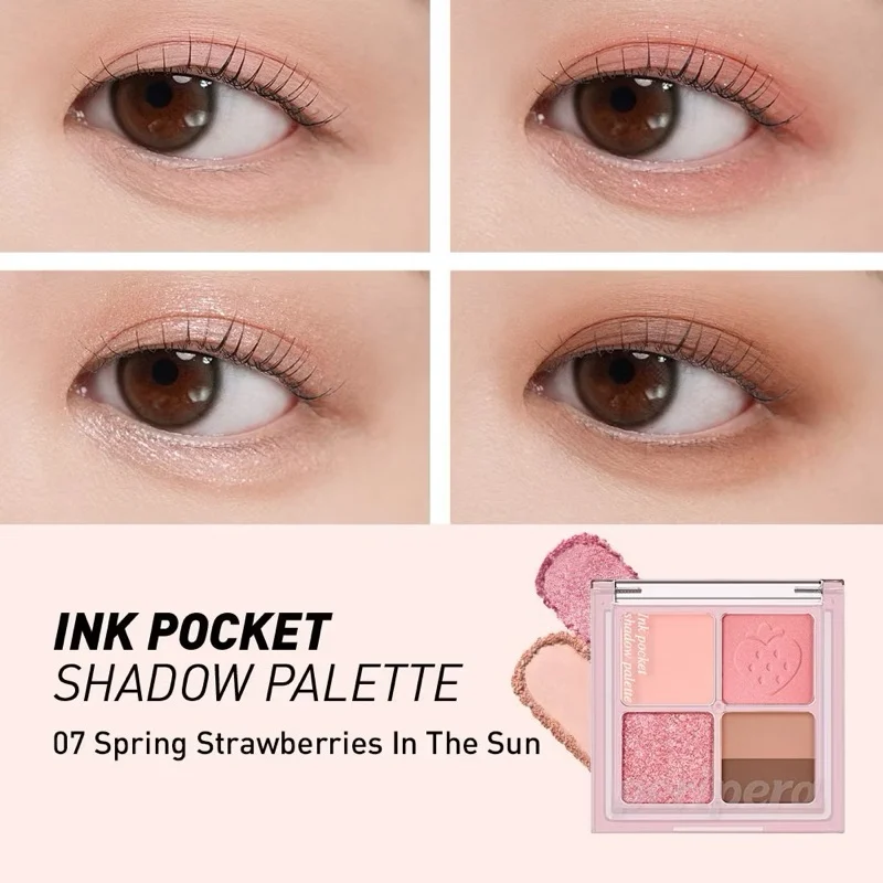 Bảng Phấn Mắt 4 Ô Peripera Ink Pocket Shadow Palette (Mẫu Mới)