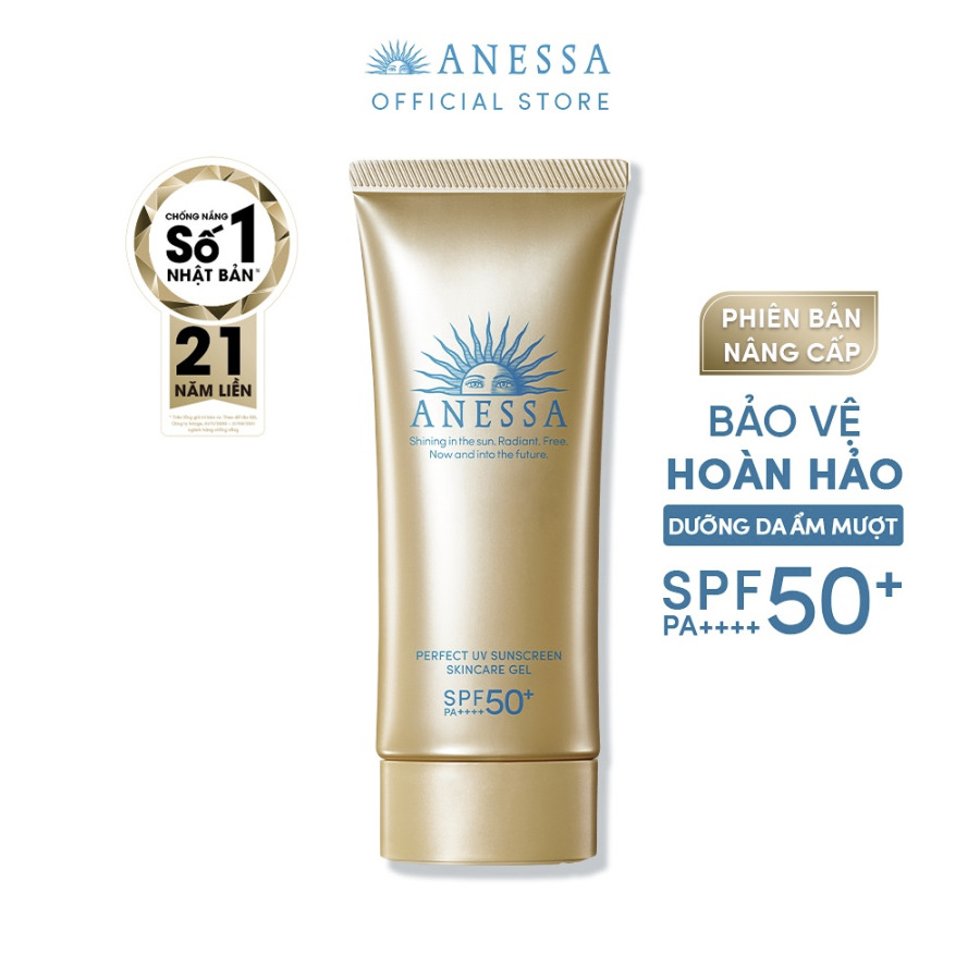 Gel Chống Nắng Anessa Dưỡng Ẩm Bảo Vệ Hoàn Hảo Perfect UV Sunscreen Skincare 90g (Vàng)