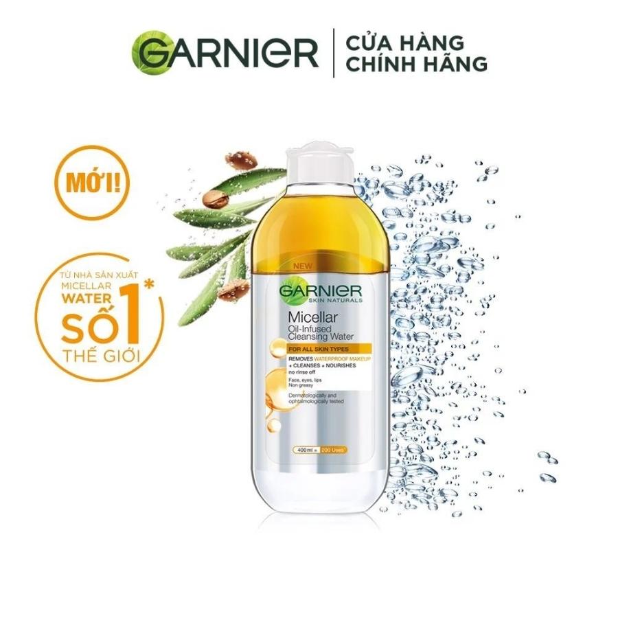 Nước Tẩy Trang Garnier Micellar Oil Infused Cleansing Water (Nhập Khẩu)