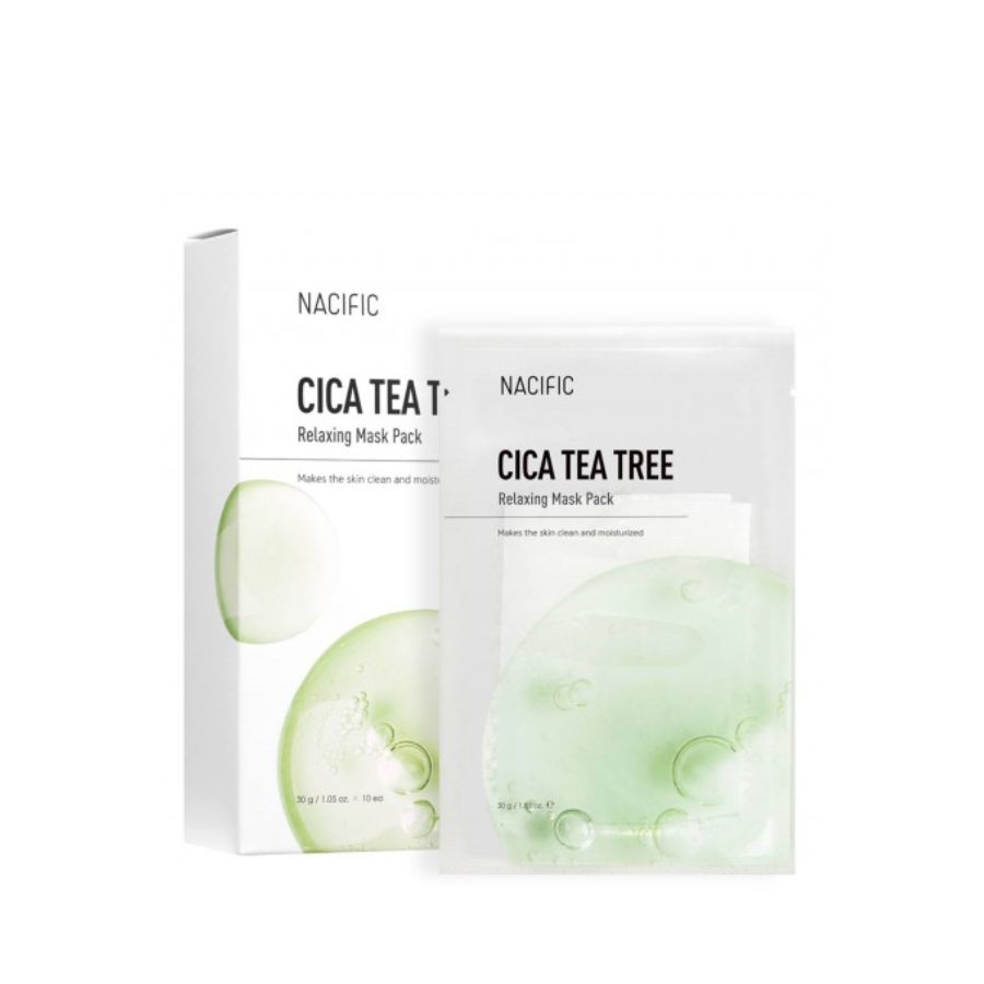 Mặt Nạ Giấy Nacific Cica Tea Tree Relaxing Mask Pack