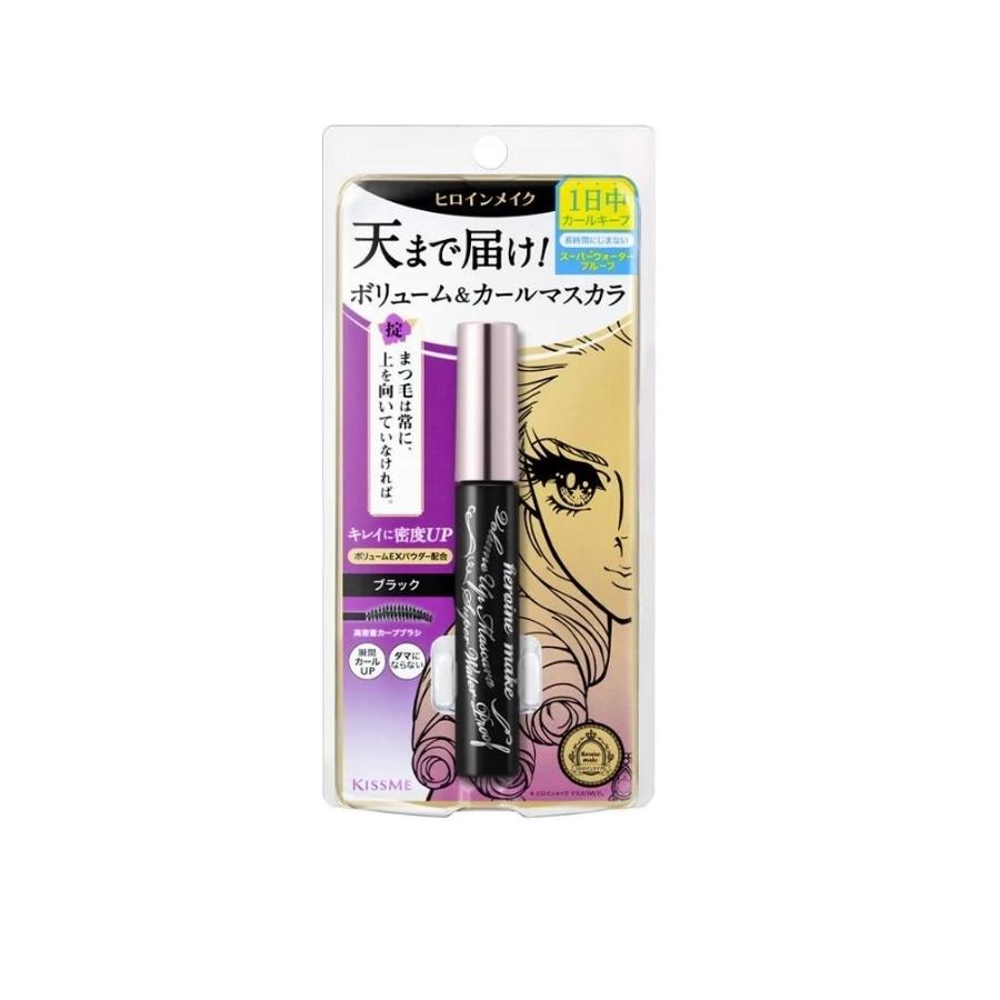Mascara Kiss Me Heroine Nâng Cong và Dày Mi Volume Up Super Waterproof 6g (Nhập Khẩu)