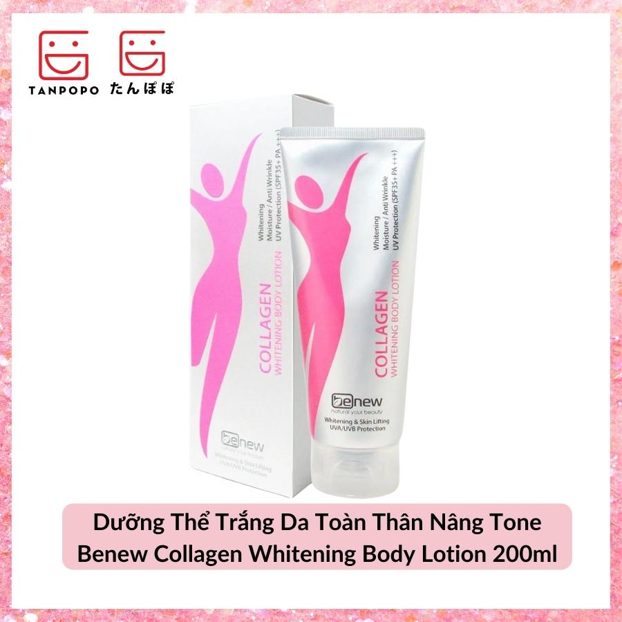 Dưỡng Thể Trắng Da Toàn Thân Nâng Tone Benew Collagen Whitening Body Lotion 200ml