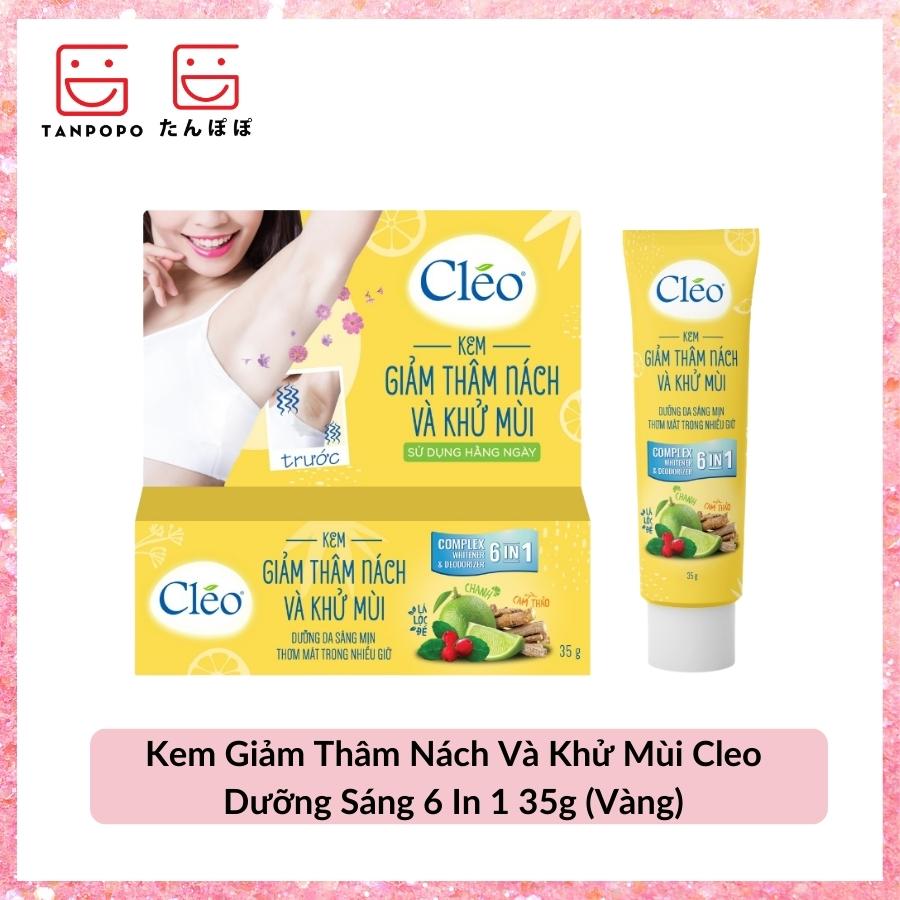 Kem Giảm Thâm Nách Và Khử Mùi Cleo Dưỡng Sáng 6 In 1 35g (Vàng)