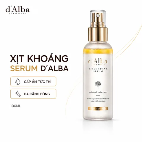 Serum Dạng Xịt Dưỡng Ẩm Căng Bóng Da D'Alba Truffle First Spray Serum 100ml (Nhập Khẩu)