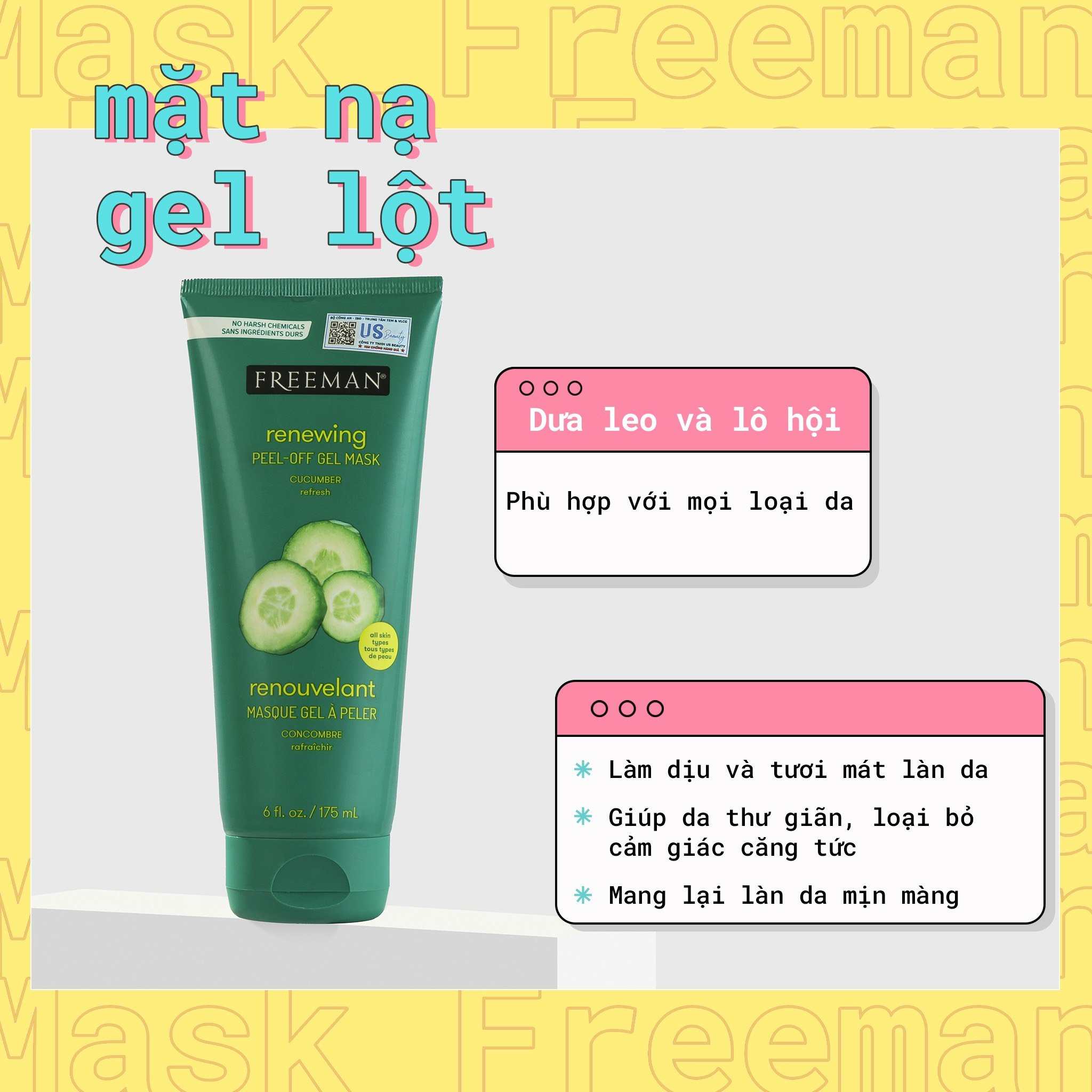 Mặt Nạ Lột Dạng Gel Freeman Peel Off Gel Mask 175ml
