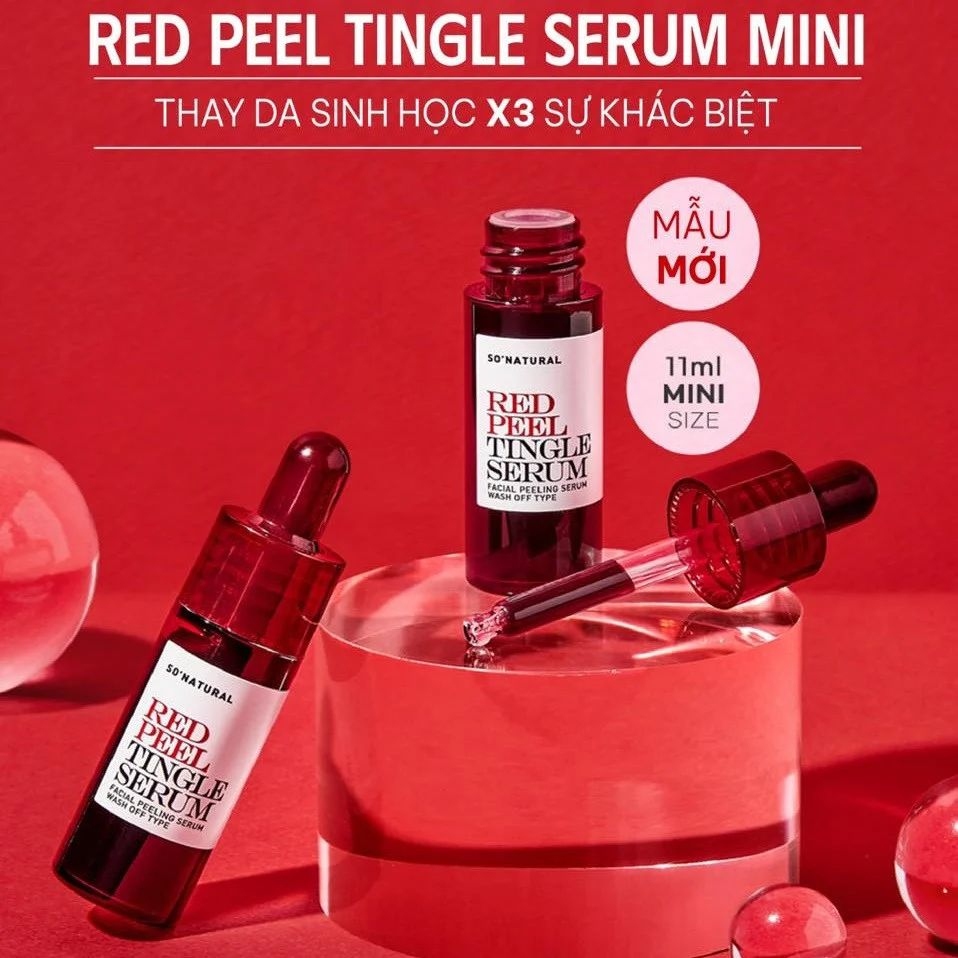 Tinh Chất Tái Tạo Da So Natural Red Peel Tingle Serum Facial Peeling