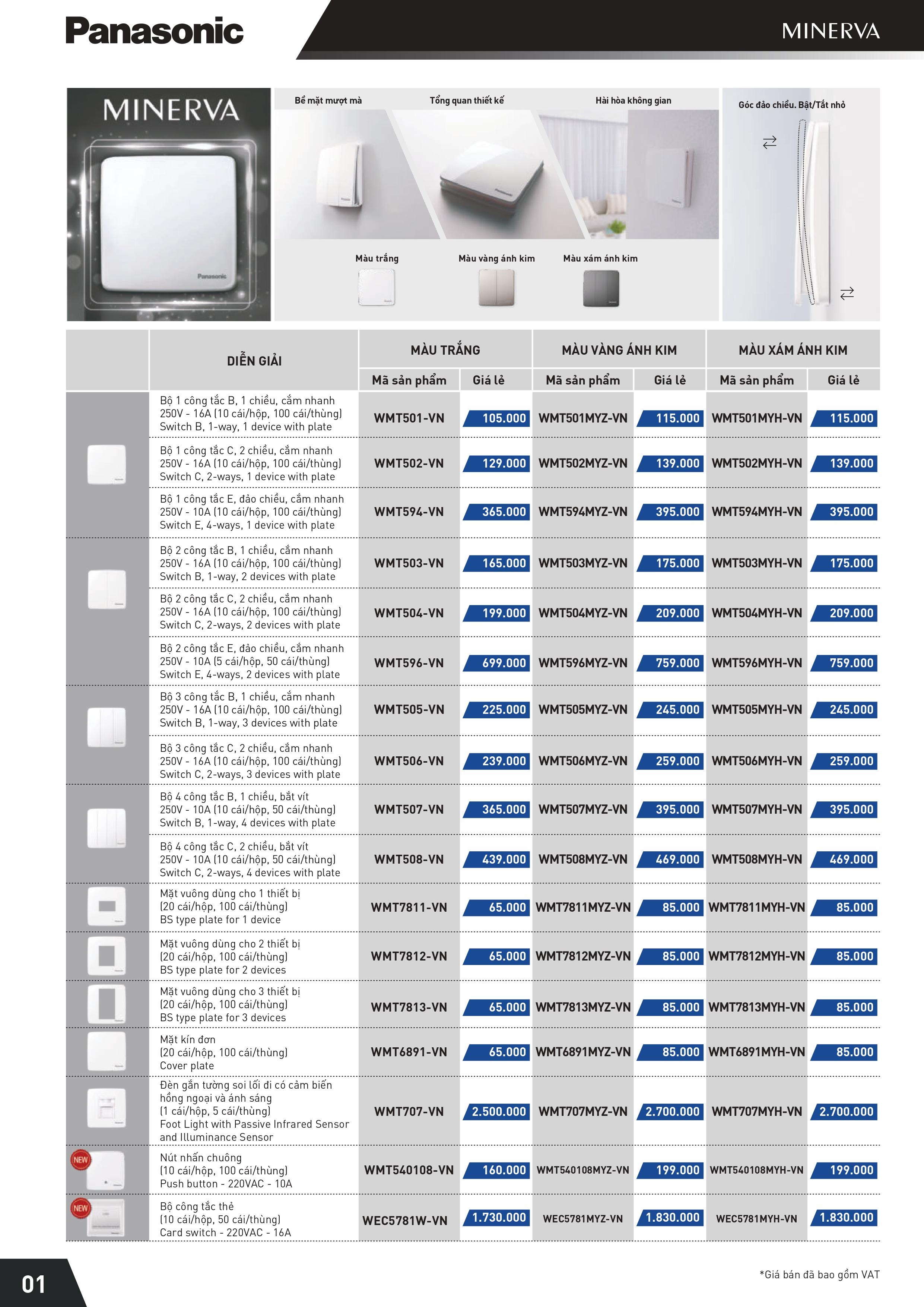 Bảng giá Panasonic