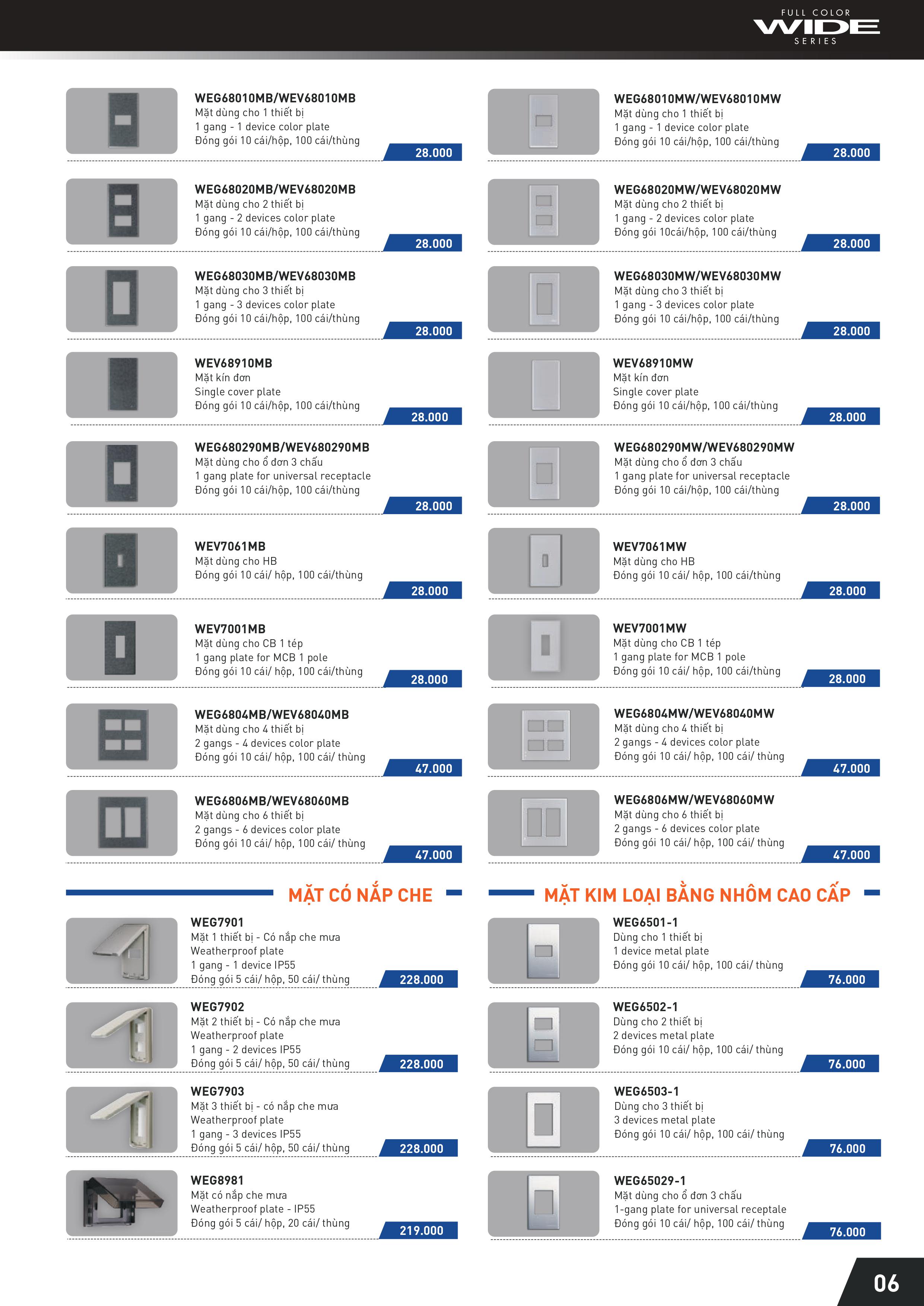 Bảng giá Panasonic