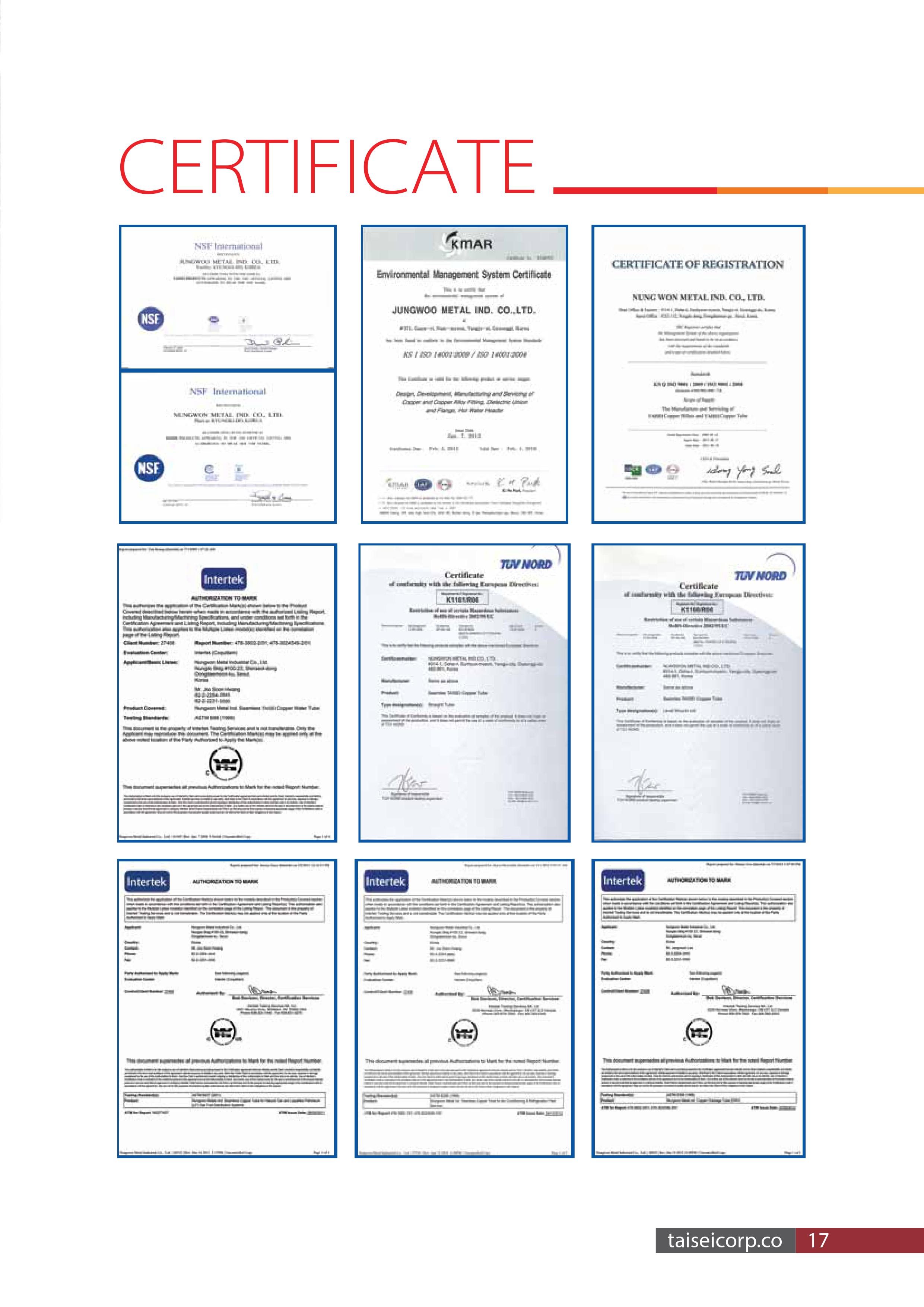 Ống đồng Taisei