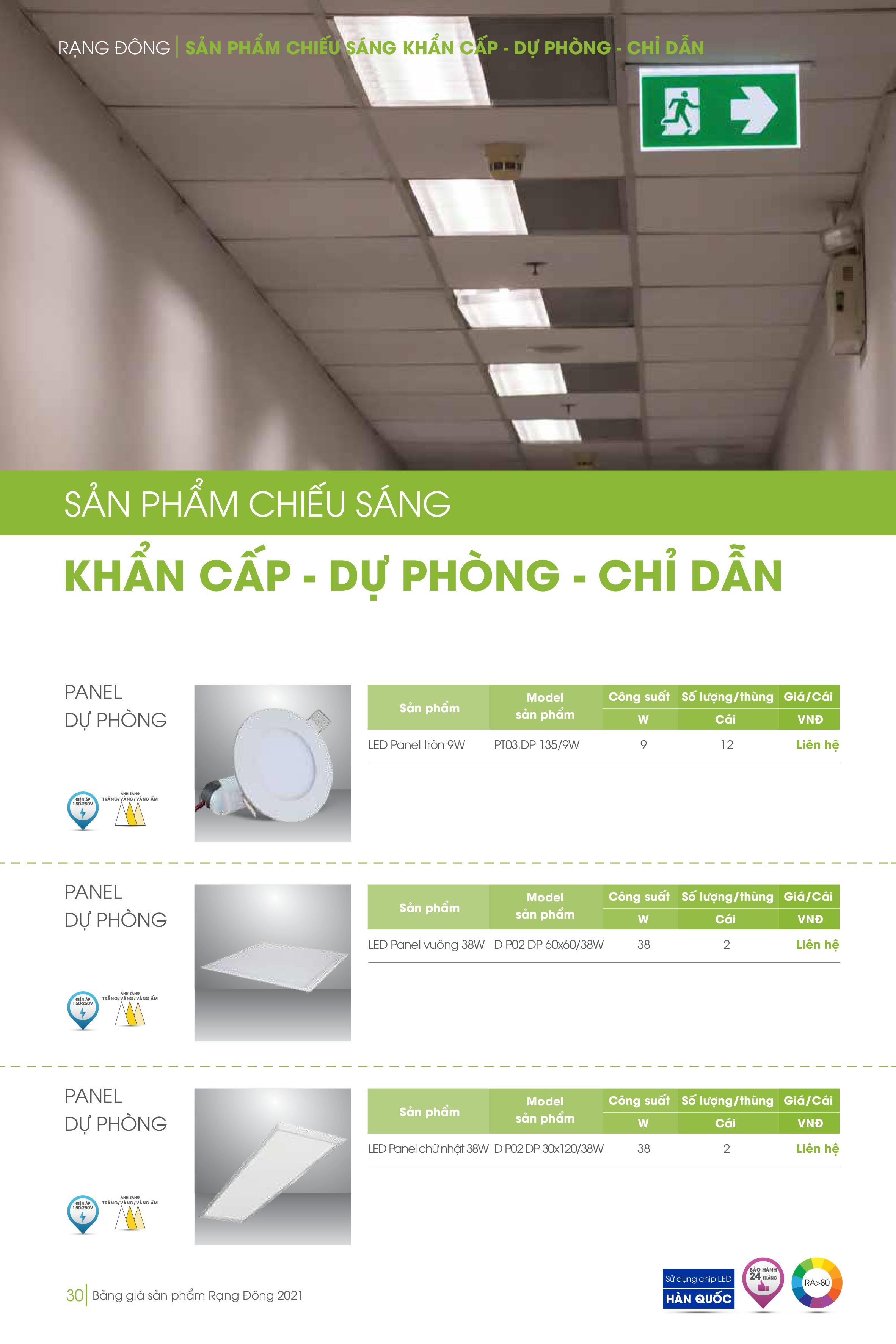 Bảng giá Rạng Đông