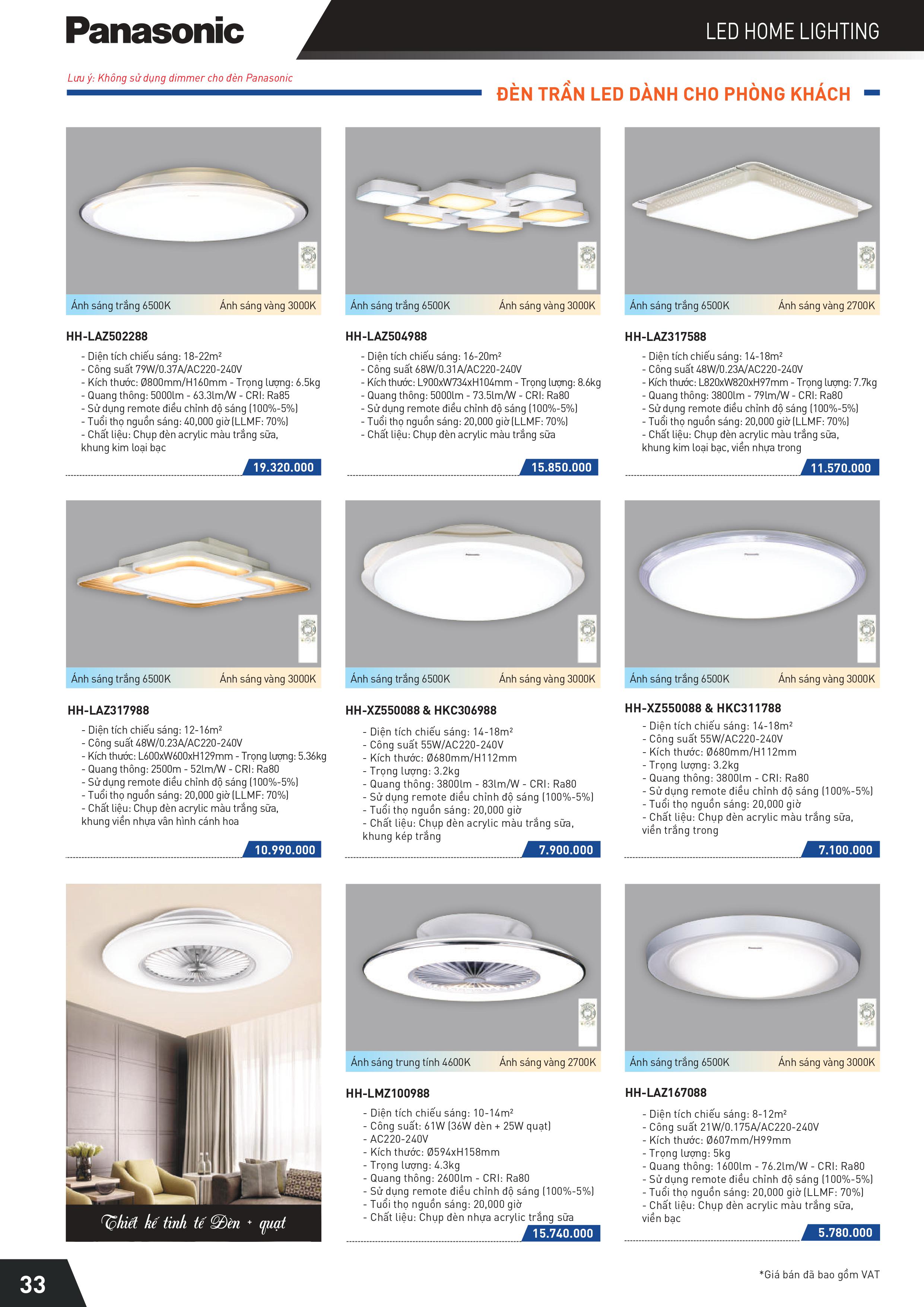 Bảng giá Panasonic