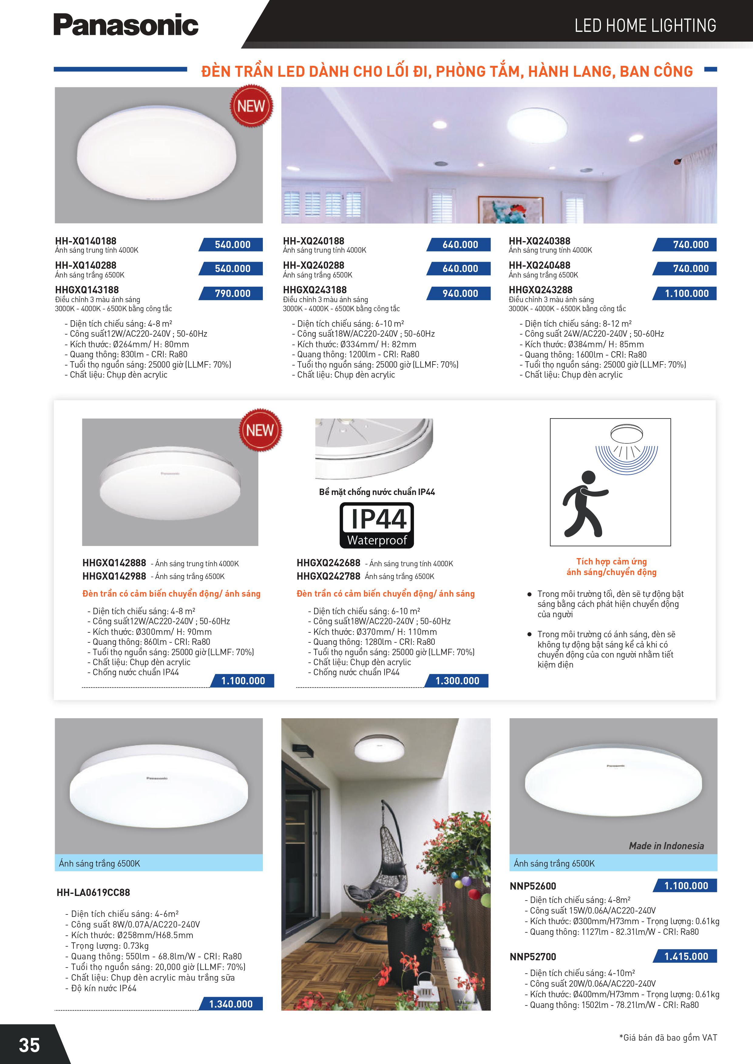 Bảng giá Panasonic