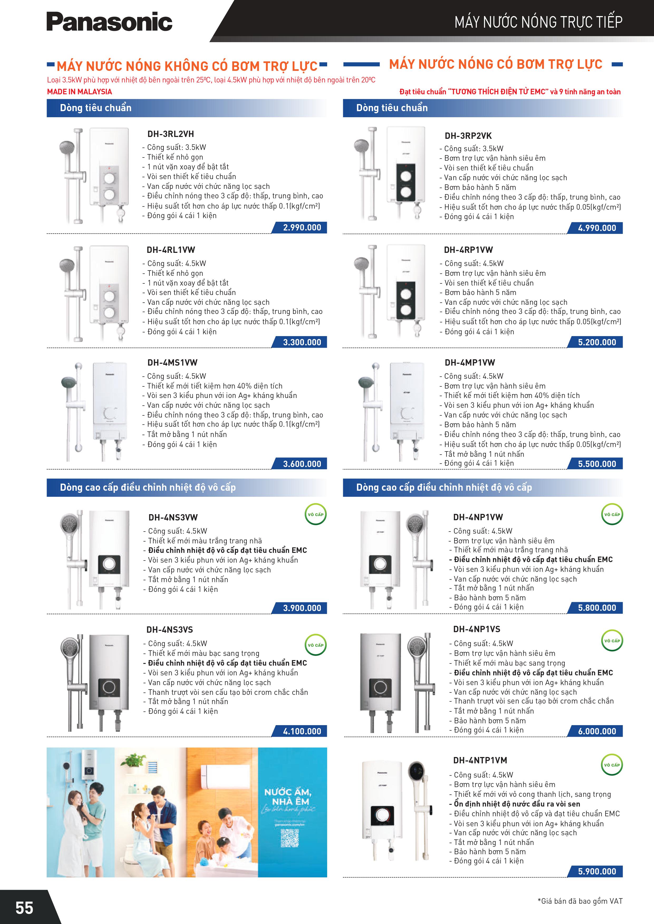 Bảng giá Panasonic