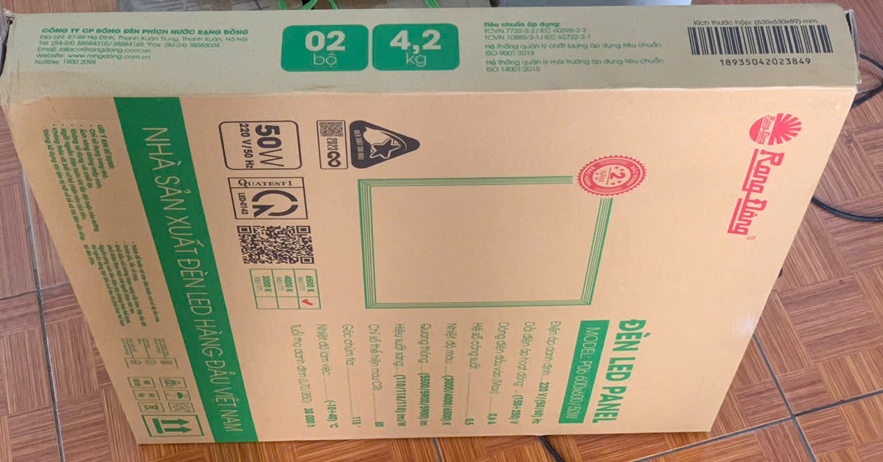 Đèn LED Panel chiếu thẳng P06 600x600 50W Rạng Đông (P06 600x600/50W)