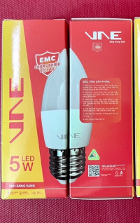 Bóng led nến 5W đui E27 VNE (VN05)