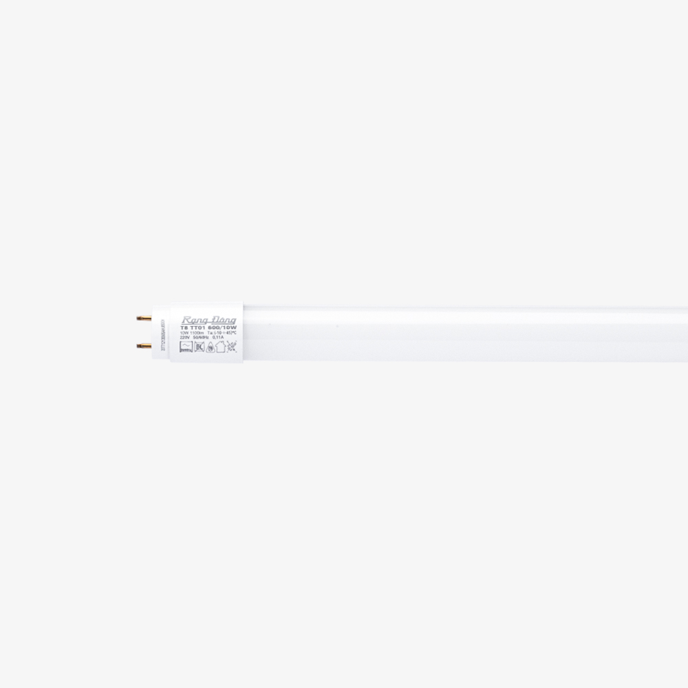 LED Tuýp thủy tinh 0.6m 10W Rạng Đông (T8 TT01 600/10W)