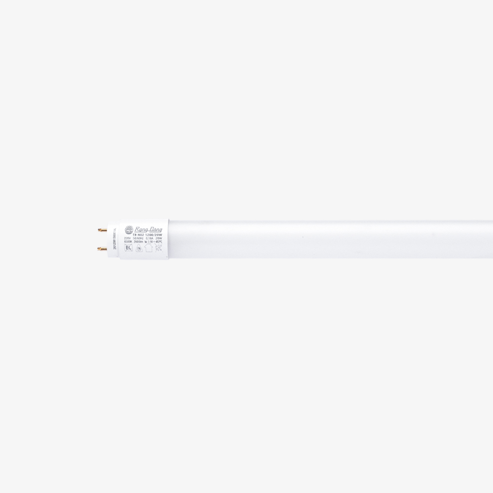 LED Tuýp thủy tinh bọc nhựa 1.2m 20W Rạng Đông (T8 N02 1200/20W)