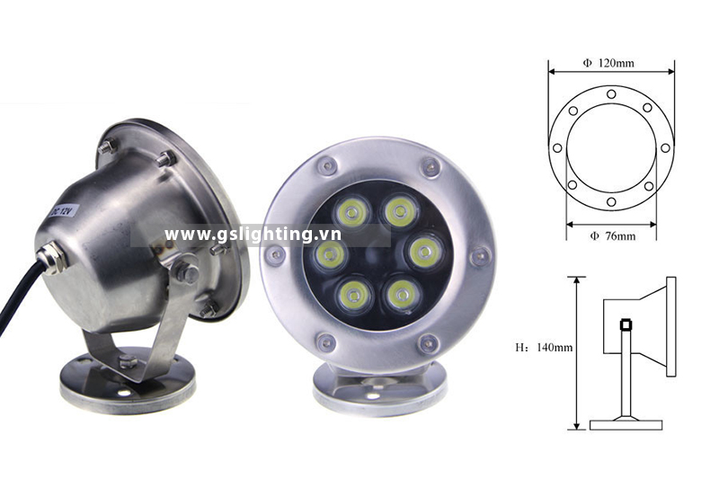 Đèn LED âm nước 6W (GSN6)GS Lighting