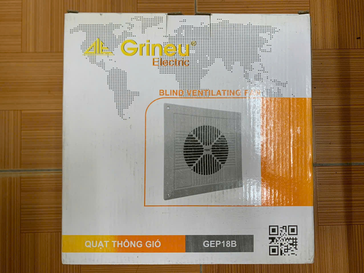 Quạt thông gió âm trần Grineu GEP18B (Hàng mẫu trưng bày)