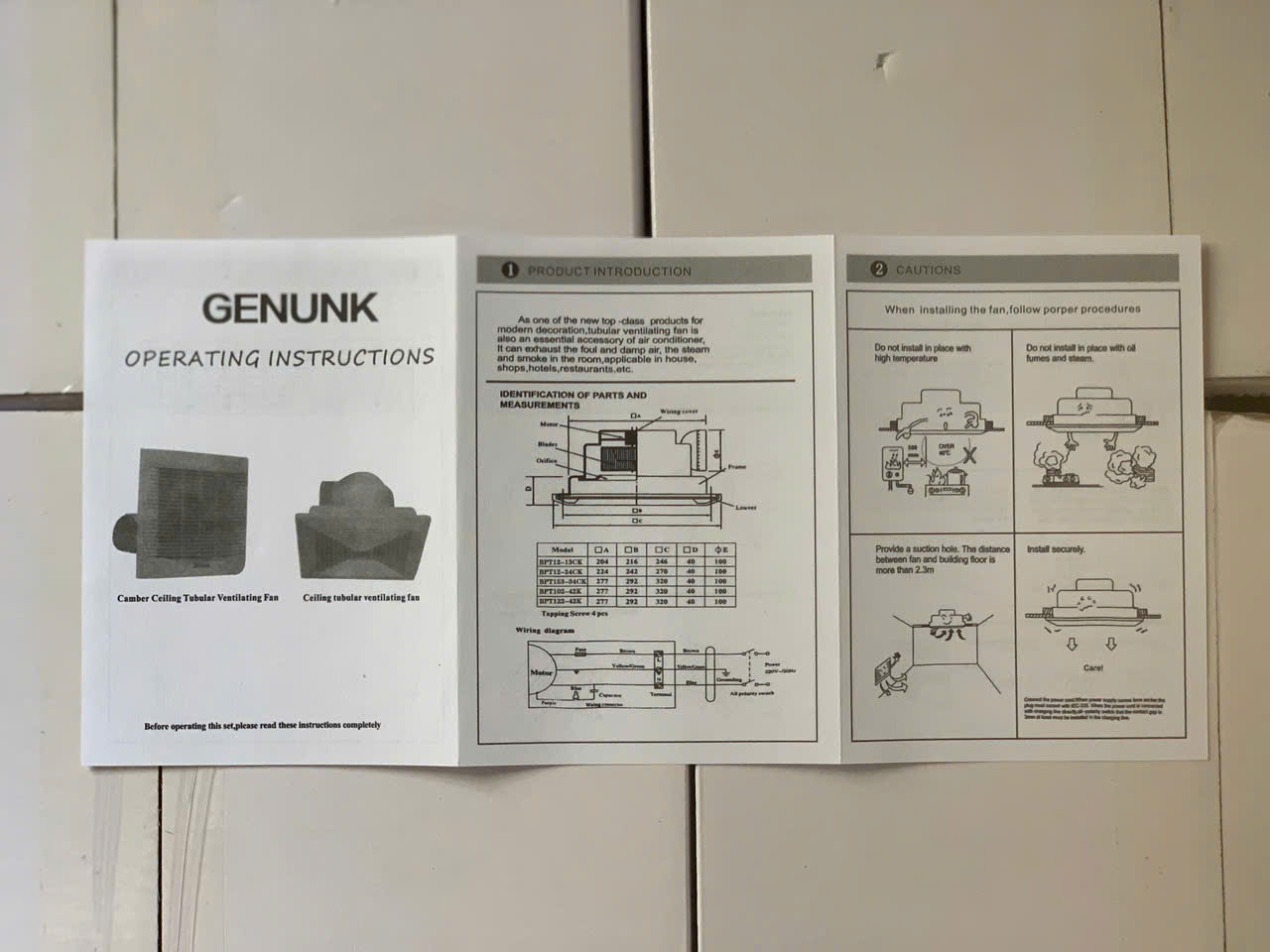 Quạt thông gió âm trần 20x20 BPT12-13CK Genunk