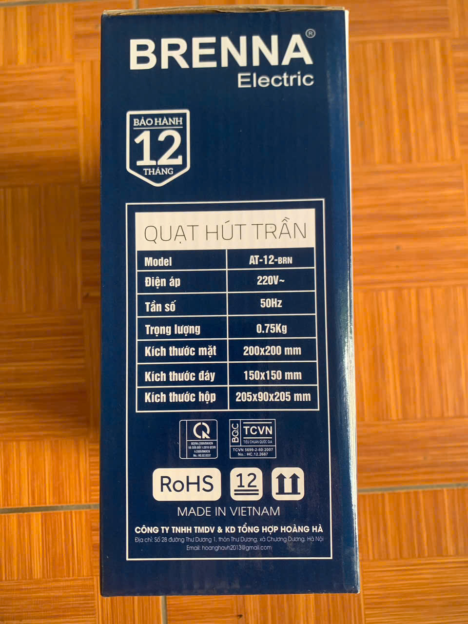 Quạt hút trần AT-12BRN Brenna (gắn trần và gắn tường)