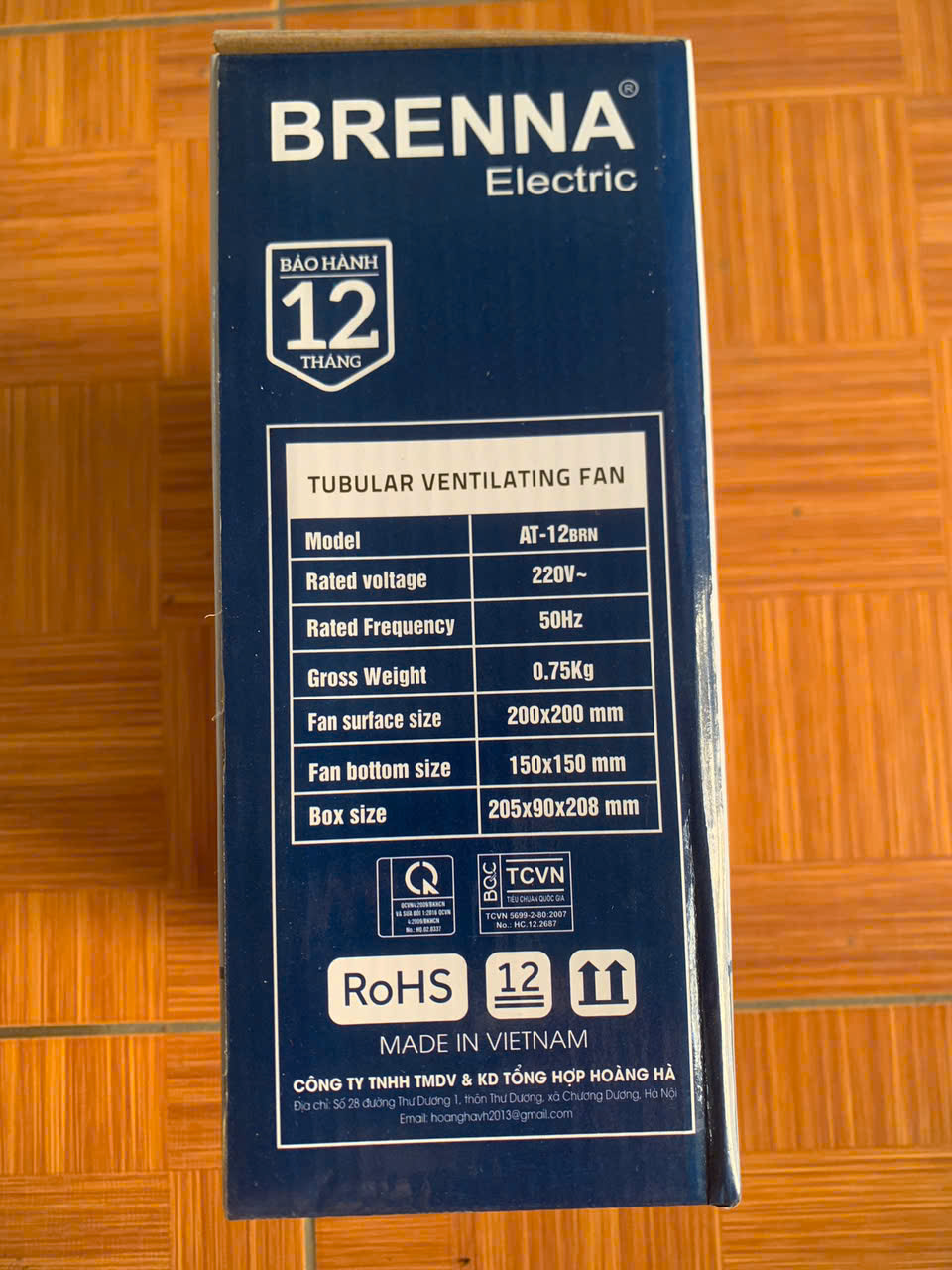 Quạt hút trần AT-12BRN Brenna (gắn trần và gắn tường)