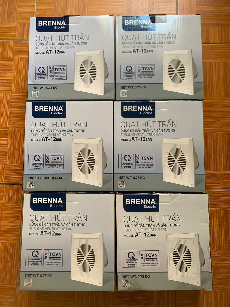 Quạt hút trần AT-12BRN Brenna (gắn trần và gắn tường)