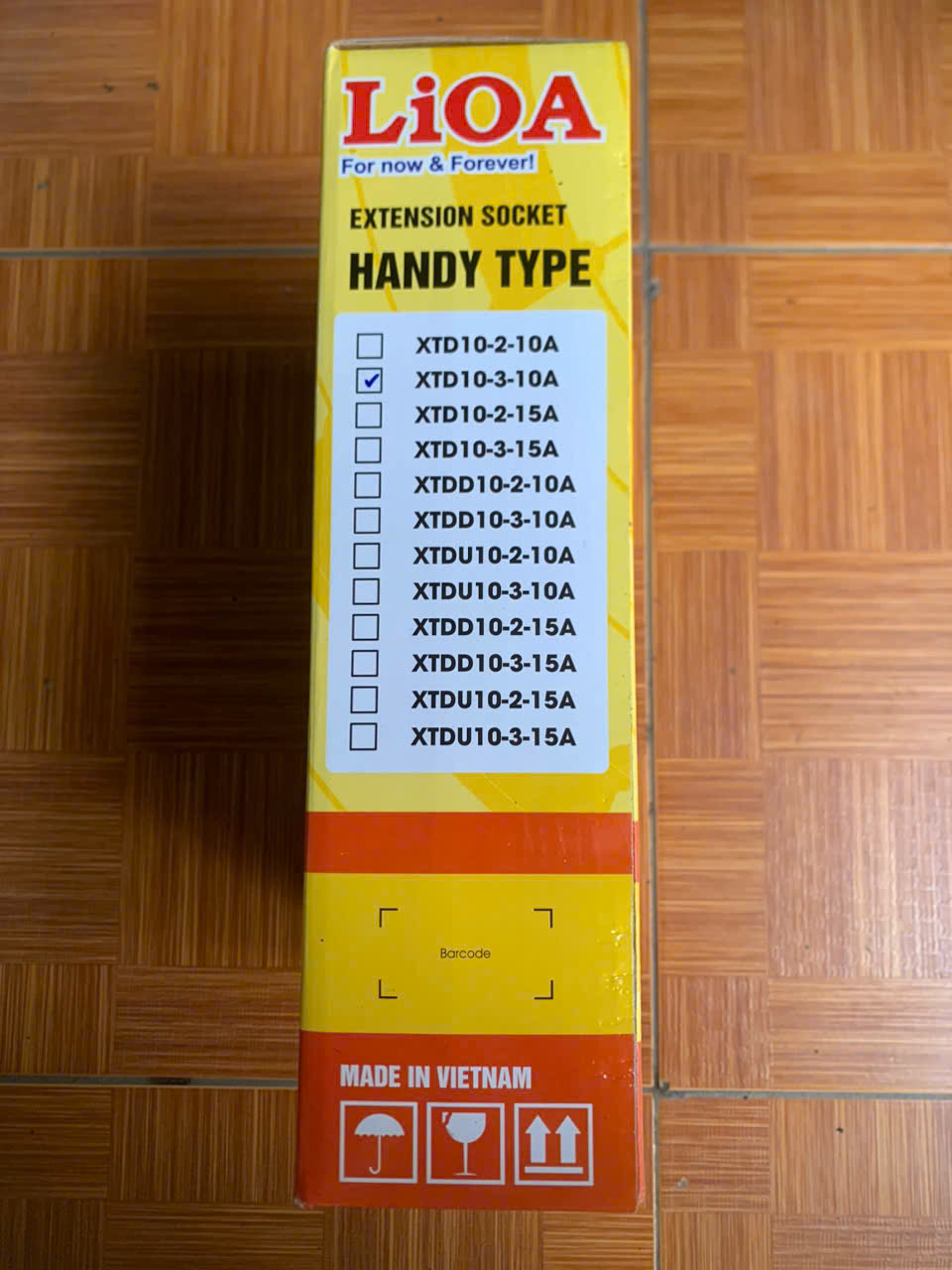 Ổ cắm Lioa kéo dài kiểu xách tay XTD10-3-10A