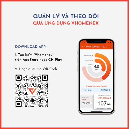 Công Tơ Điện Tử Thông Minh 1 Pha Vconnex - Giám Sát Và Theo Dõi Tiêu Thụ Điện