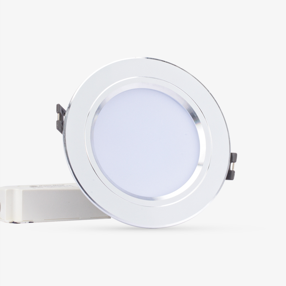 Đèn LED âm trần 90/7W viền vàng/viền bạc Rạng Đông (AT10 90/7W)
