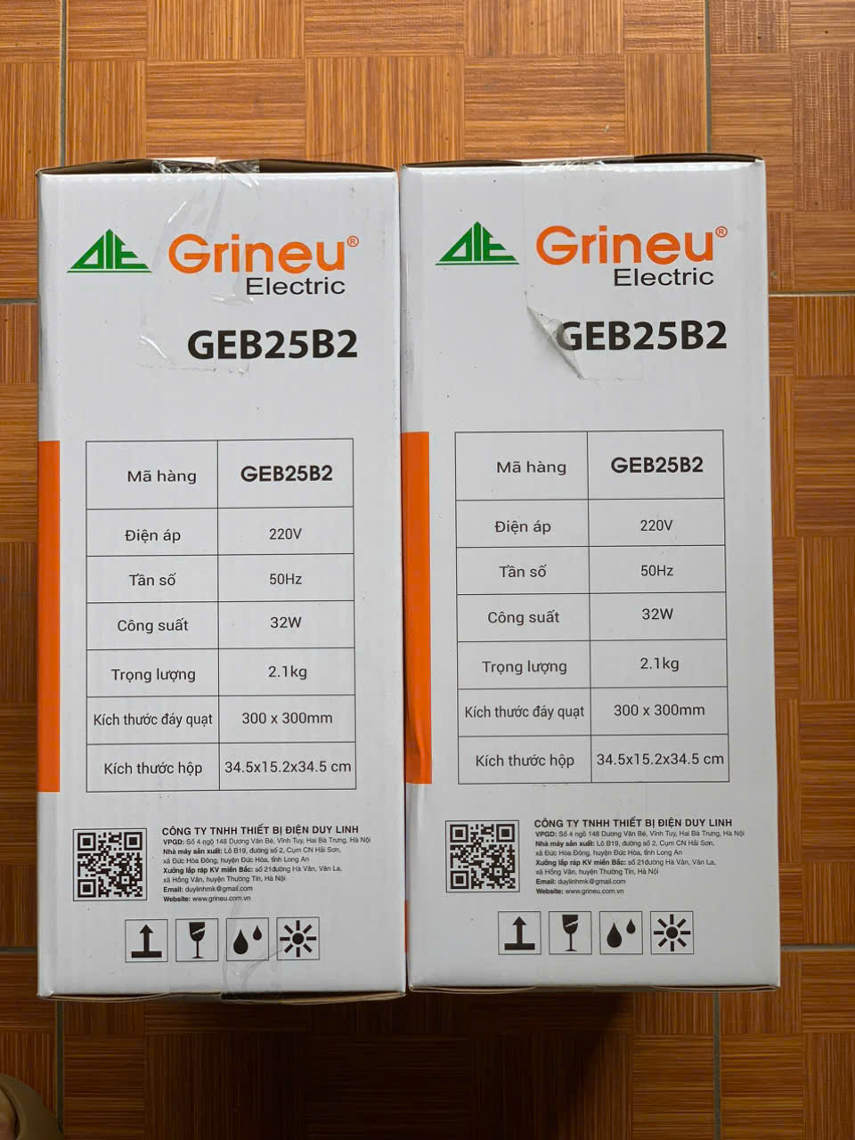 Quạt hút tường 300x300mm GEB25B2 (Grineu)