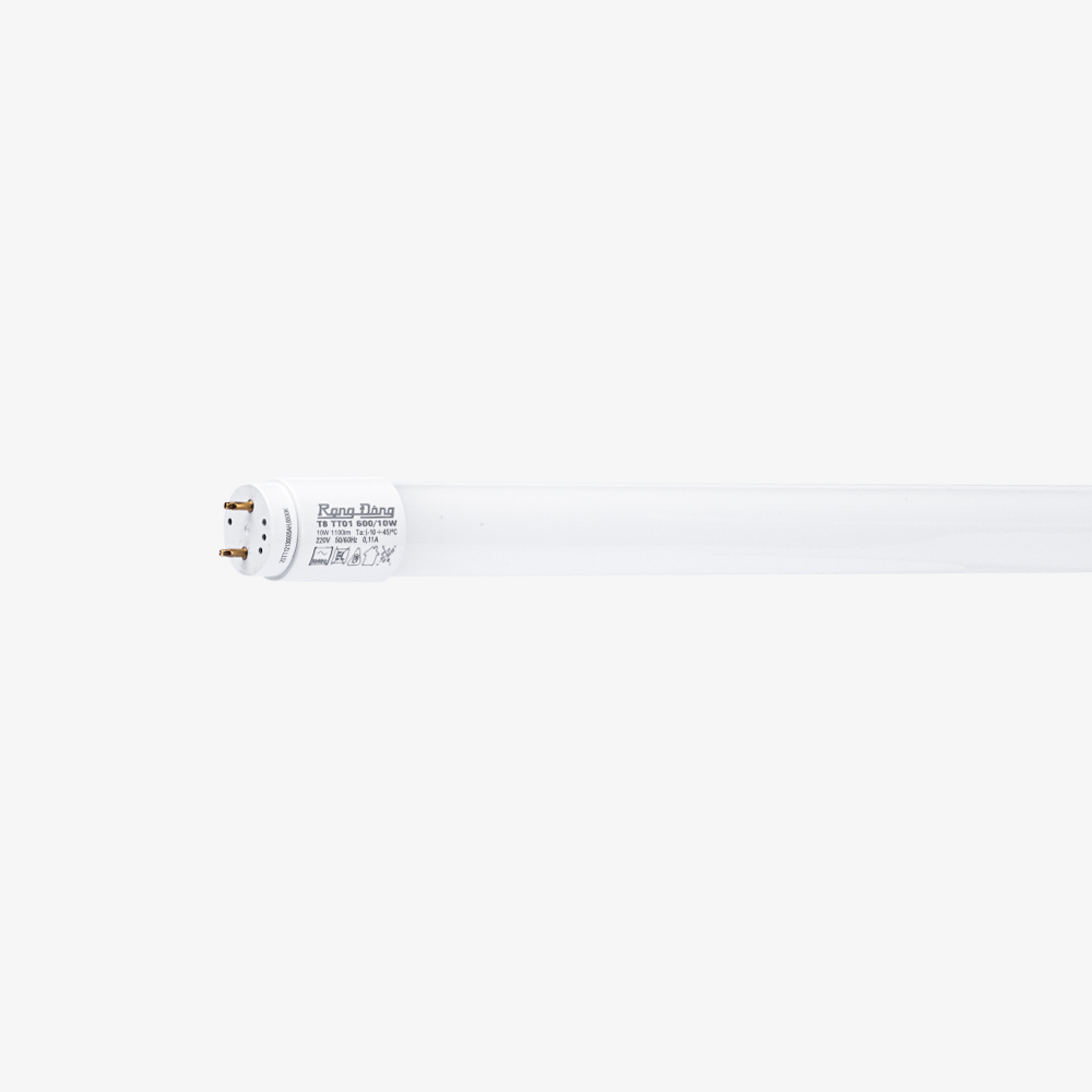 LED Tuýp thủy tinh 0.6m 10W Rạng Đông (T8 TT01 600/10W)