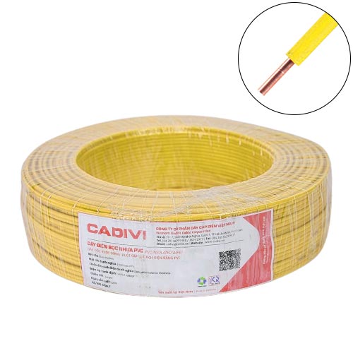 Dây đơn cứng 1x8mm2 600V Cadivi