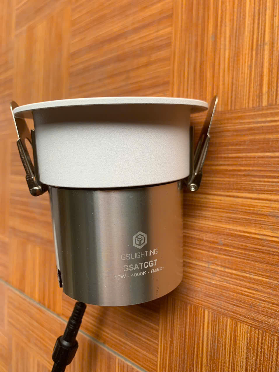 Đèn âm trần chỉnh góc 7W GSLighting ánh sáng trắng/vàng/trung tính (GSATCG7-N)