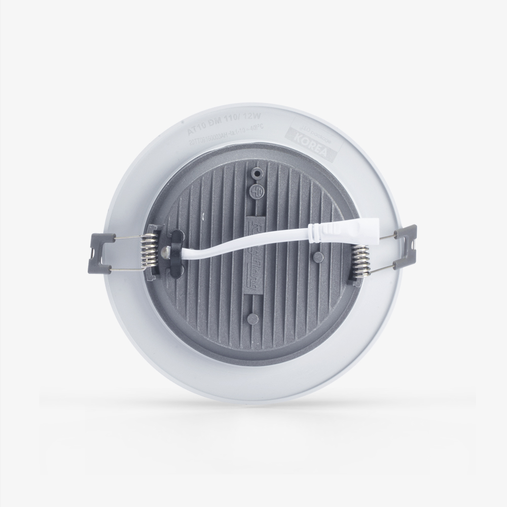 Đèn LED âm trần đổi màu 110/12W viền vàng/viền bạc Rạng Đông (AT10 ĐM 110/12W)