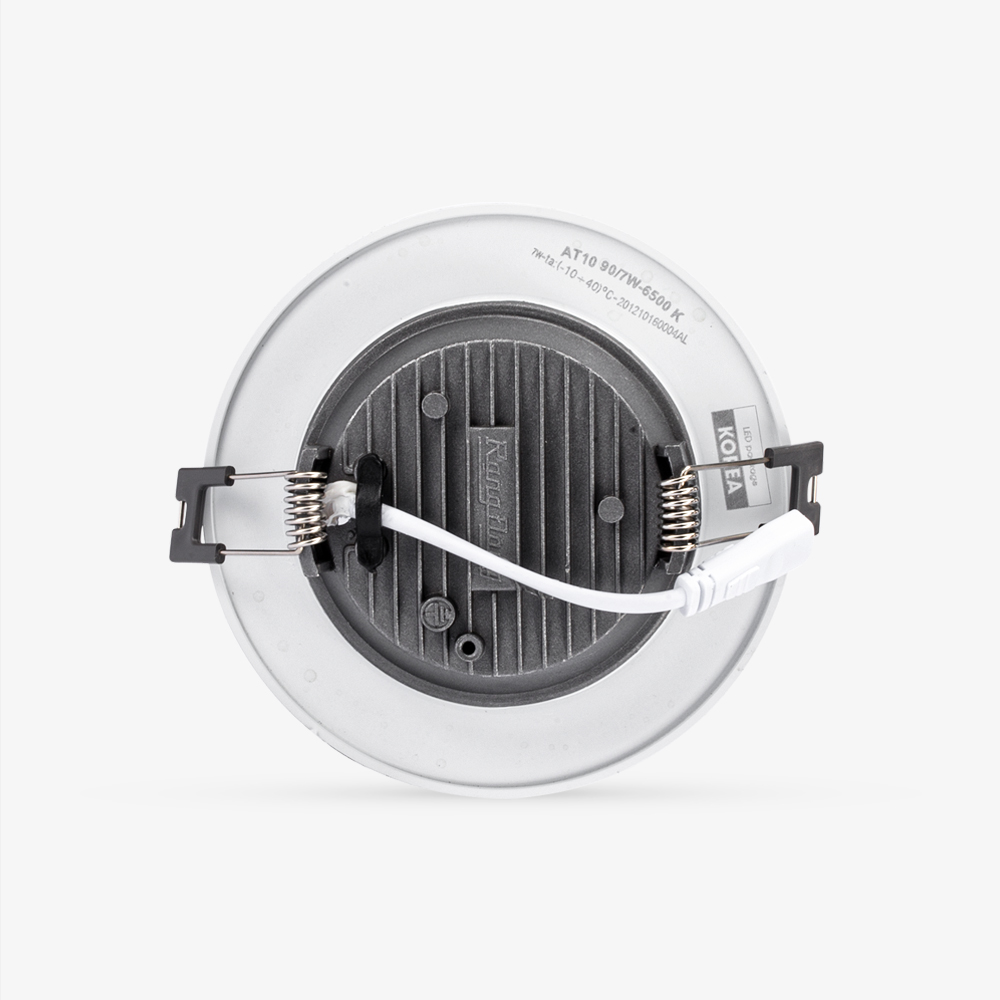 Đèn LED âm trần 90/7W viền vàng/viền bạc Rạng Đông (AT10 90/7W)