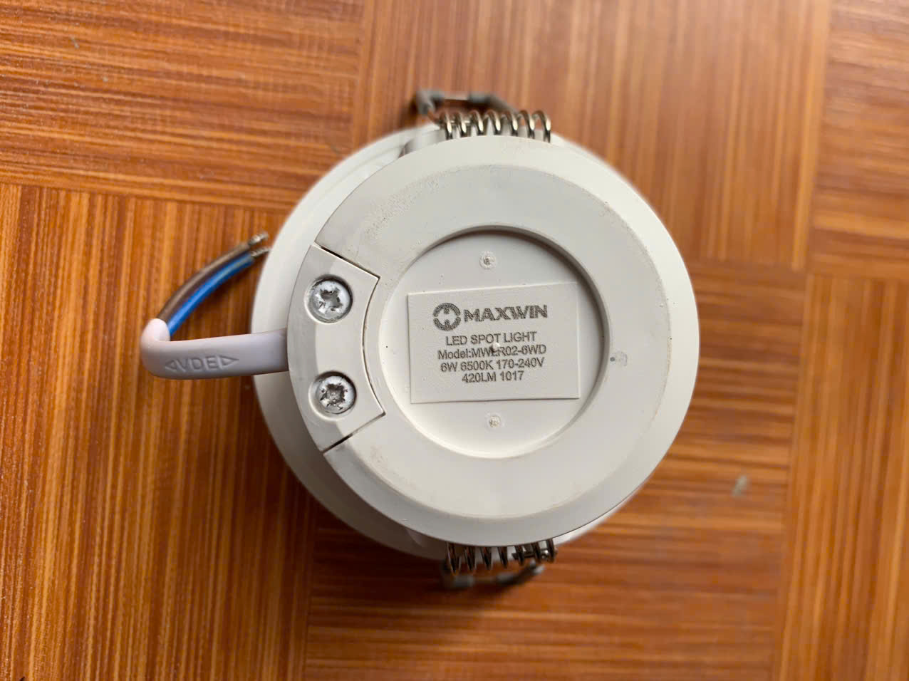 Đèn LED downlight rọi (Led Spotlight) phi 70, 6W Maxwin (ánh sáng trắng/vàng)