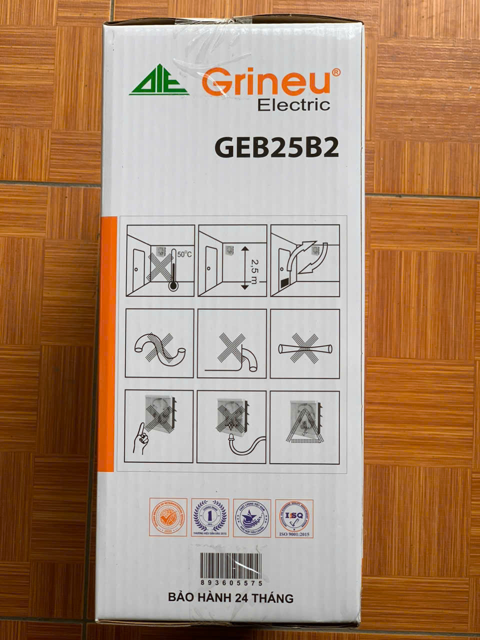 Quạt hút tường 300x300mm GEB25B2 (Grineu)