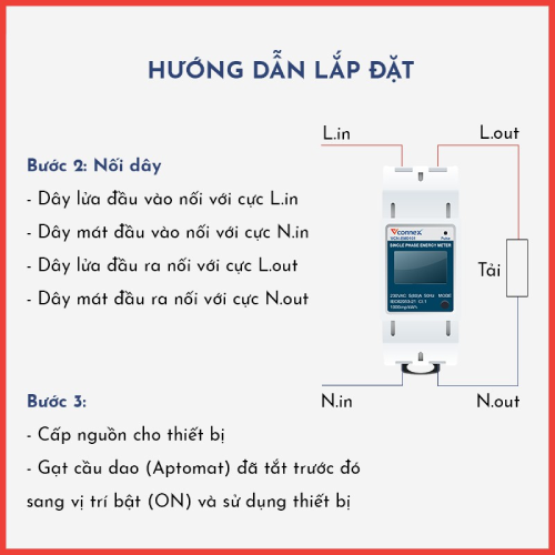 Công Tơ Điện Tử Thông Minh 1 Pha Vconnex - Giám Sát Và Theo Dõi Tiêu Thụ Điện