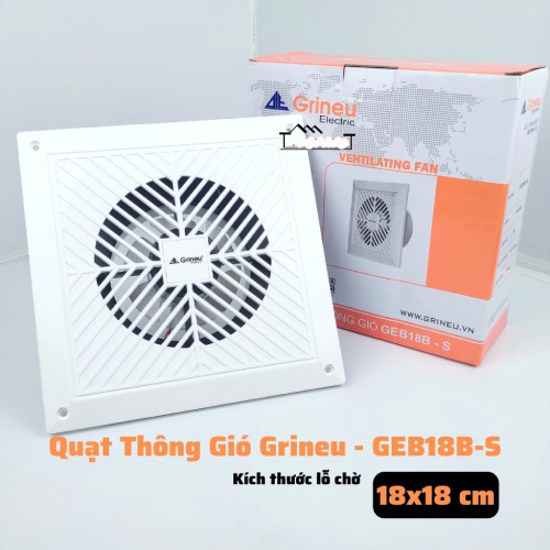 Quạt hút trần thẳng 200x200mm GEB18B-S (Grineu)