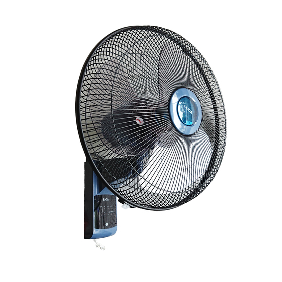 Quạt treo tường Lioa (QT-409KBL/QT-409KWH) có điều khiển từ xa