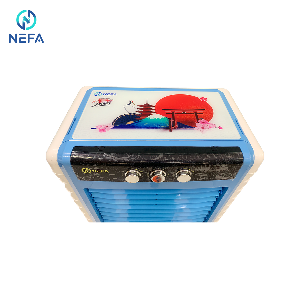 Quạt điều hòa hơi nước Nefa NF70 cơ (Màu xanh/ghi)