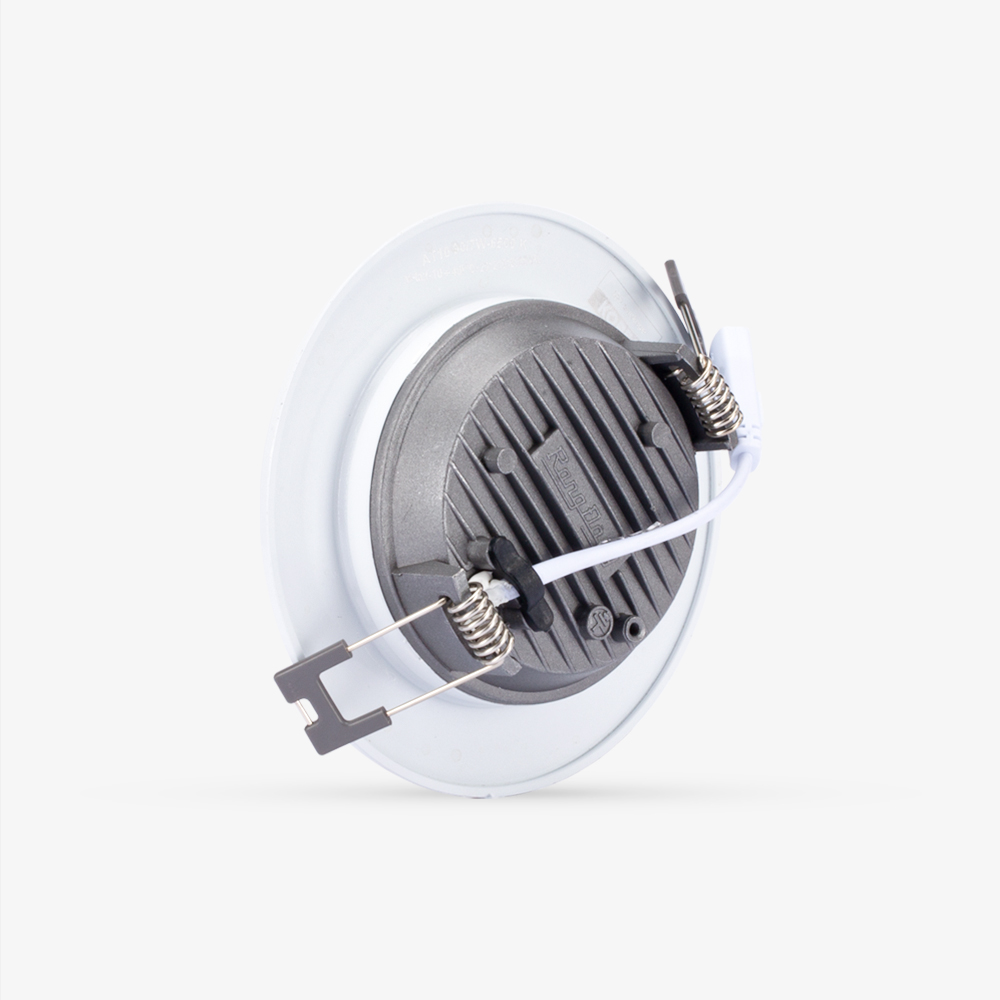 Đèn LED âm trần 90/7W viền vàng/viền bạc Rạng Đông (AT10 90/7W)