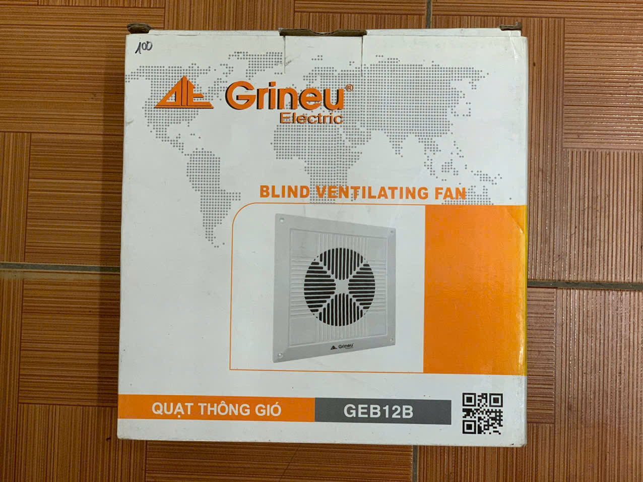 Quạt thông gió âm trần Grineu GEB12B (Hàng mẫu trưng bày)
