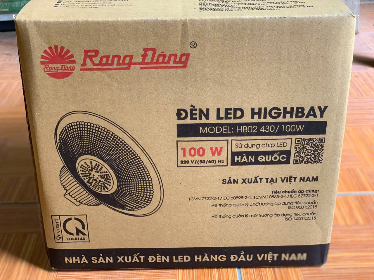 Đèn LED Highbay HB02 430/100W Rạng Đông